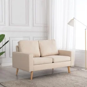 2-Sitzer-Sofa aus cremefarbenem Stoff von vidaXL, Sofas - Ref: Foro24-288706, Preis: 283,21 €, Rabatt: %