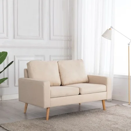 2 seater cream fabric sofa by vidaXL, Sofas - Ref: Foro24-288706, Price: 283,21 €, Discount: %