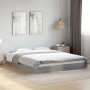 Sonoma-grauer Holzwerkstoff-Bettrahmen 150 x 200 cm von vidaXL, Betten und Lattenroste - Ref: Foro24-842019, Preis: 87,64 €, ...