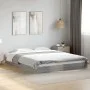 Sonoma gray engineered wood bed frame 150x200 cm by vidaXL, Beds and slatted bases - Ref: Foro24-842019, Price: 86,56 €, Disc...