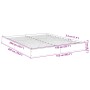 Sonoma-grauer Holzwerkstoff-Bettrahmen 150 x 200 cm von vidaXL, Betten und Lattenroste - Ref: Foro24-842019, Preis: 87,64 €, ...