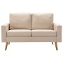 2 seater cream fabric sofa by vidaXL, Sofas - Ref: Foro24-288706, Price: 273,11 €, Discount: %