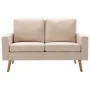 2 seater cream fabric sofa by vidaXL, Sofas - Ref: Foro24-288706, Price: 283,21 €, Discount: %
