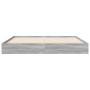 Estructura de cama madera de ingeniería gris Sonoma 120x200 cm de vidaXL, Camas y somieres - Ref: Foro24-842033, Precio: 81,9...