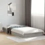 Estructura de cama madera de ingeniería gris hormigón 100x200cm de vidaXL, Camas y somieres - Ref: Foro24-842059, Precio: 62,...