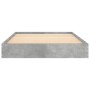 Betongrauer Bettrahmen aus Holzwerkstoff, 100 x 200 cm von vidaXL, Betten und Lattenroste - Ref: Foro24-842059, Preis: 63,39 ...