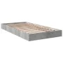 Concrete gray engineered wood bed frame 100x200cm by vidaXL, Beds and slatted bases - Ref: Foro24-842059, Price: 62,59 €, Dis...
