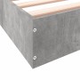 Concrete gray engineered wood bed frame 100x200cm by vidaXL, Beds and slatted bases - Ref: Foro24-842059, Price: 63,39 €, Dis...
