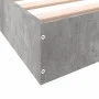 Concrete gray engineered wood bed frame 100x200cm by vidaXL, Beds and slatted bases - Ref: Foro24-842059, Price: 62,59 €, Dis...