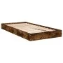 Smoked oak engineered wood bed frame 90x200 cm by vidaXL, Beds and slatted bases - Ref: Foro24-842067, Price: 66,90 €, Discou...