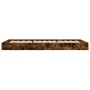 Smoked oak engineered wood bed frame 90x200 cm by vidaXL, Beds and slatted bases - Ref: Foro24-842067, Price: 67,82 €, Discou...