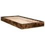 Smoked oak engineered wood bed frame 90x200 cm by vidaXL, Beds and slatted bases - Ref: Foro24-842067, Price: 66,90 €, Discou...