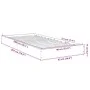 Smoked oak engineered wood bed frame 90x200 cm by vidaXL, Beds and slatted bases - Ref: Foro24-842067, Price: 66,90 €, Discou...