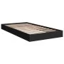 Black engineered wood bed frame 90x190 cm by vidaXL, Beds and slatted bases - Ref: Foro24-842071, Price: 62,10 €, Discount: %
