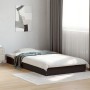 Black engineered wood bed frame 90x190 cm by vidaXL, Beds and slatted bases - Ref: Foro24-842071, Price: 62,88 €, Discount: %