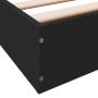 Black engineered wood bed frame 90x190 cm by vidaXL, Beds and slatted bases - Ref: Foro24-842071, Price: 62,88 €, Discount: %