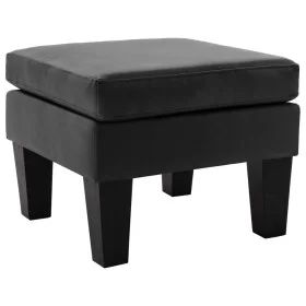 Fußstütze aus schwarzem Kunstleder von vidaXL, Osmanen - Ref: Foro24-288775, Preis: 82,45 €, Rabatt: %
