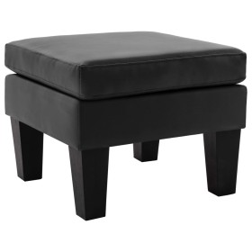 Fußstütze aus schwarzem Kunstleder von vidaXL, Osmanen - Ref: Foro24-288775, Preis: 81,45 €, Rabatt: %