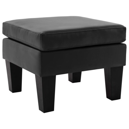 Fußstütze aus schwarzem Kunstleder von vidaXL, Osmanen - Ref: Foro24-288775, Preis: 81,45 €, Rabatt: %