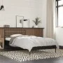 Estructura de cama madera de ingeniería y metal negra 75x190 cm de vidaXL, Camas y somieres - Ref: Foro24-845622, Precio: 65,...