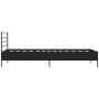 Estructura de cama madera de ingeniería y metal negra 75x190 cm de vidaXL, Camas y somieres - Ref: Foro24-845622, Precio: 65,...