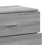 Aparadores 2 uds madera de ingeniería gris Sonoma 60x39x80 cm