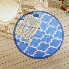Blue PP outdoor rug Ø120 cm by vidaXL, Outdoor protectors - Ref: Foro24-368538, Price: 21,90 €, Discount: %