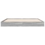 Estructura de cama madera de ingeniería gris Sonoma 160x200 cm de vidaXL, Camas y somieres - Ref: Foro24-842012, Precio: 105,...
