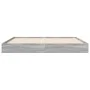 Sonoma gray engineered wood bed frame 160x200 cm by vidaXL, Beds and slatted bases - Ref: Foro24-842012, Price: 99,93 €, Disc...