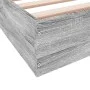 Estructura de cama madera de ingeniería gris Sonoma 160x200 cm de vidaXL, Camas y somieres - Ref: Foro24-842012, Precio: 99,9...