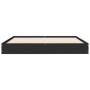 Estructura de cama madera de ingeniería negra 120x190 cm de vidaXL, Camas y somieres - Ref: Foro24-842050, Precio: 82,84 €, D...