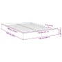 Smoked oak engineered wood bed frame 135x190cm by vidaXL, Beds and slatted bases - Ref: Foro24-842046, Price: 84,10 €, Discou...