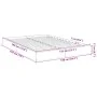 Smoked oak engineered wood bed frame 135x190cm by vidaXL, Beds and slatted bases - Ref: Foro24-842046, Price: 82,99 €, Discou...
