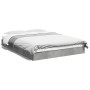Concrete gray engineered wood bed frame 120x190cm by vidaXL, Beds and slatted bases - Ref: Foro24-842052, Price: 87,65 €, Dis...
