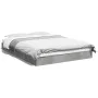 Concrete gray engineered wood bed frame 120x190cm by vidaXL, Beds and slatted bases - Ref: Foro24-842052, Price: 86,47 €, Dis...