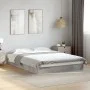 Concrete gray engineered wood bed frame 120x190cm by vidaXL, Beds and slatted bases - Ref: Foro24-842052, Price: 86,47 €, Dis...