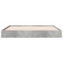 Estructura de cama madera de ingeniería gris hormigón 120x190cm de vidaXL, Camas y somieres - Ref: Foro24-842052, Precio: 90,...