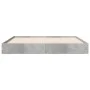 Estructura de cama madera de ingeniería gris hormigón 120x190cm de vidaXL, Camas y somieres - Ref: Foro24-842052, Precio: 87,...