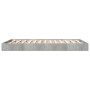 Estructura de cama madera de ingeniería gris hormigón 120x190cm de vidaXL, Camas y somieres - Ref: Foro24-842052, Precio: 90,...