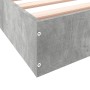 Concrete gray engineered wood bed frame 120x190cm by vidaXL, Beds and slatted bases - Ref: Foro24-842052, Price: 87,65 €, Dis...