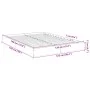 Concrete gray engineered wood bed frame 120x190cm by vidaXL, Beds and slatted bases - Ref: Foro24-842052, Price: 86,47 €, Dis...