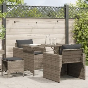 4-piece garden sofa set and gray synthetic rattan cushions by vidaXL, Garden sets - Ref: Foro24-366361, Price: 249,91 €, Disc...