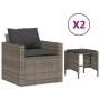 4-piece garden sofa set and gray synthetic rattan cushions by vidaXL, Garden sets - Ref: Foro24-366361, Price: 249,91 €, Disc...
