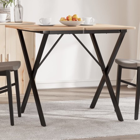 Patas de mesa de comedor estructura X hierro fundido 60x60x73cm