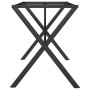 Patas de mesa comedor estructura X hierro fundido 140x60x73 cm