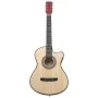 Acoustic guitar with cutaway, 6 strings, made of basswood, 38 inches. by vidaXL, Guitars - Ref: Foro24-70130, Price: 66,74 €,...