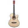 Guitarra acústica con cutaway 6 cuerdas madera tilo 38" de vidaXL, Guitarras - Ref: Foro24-70130, Precio: 68,04 €, Descuento: %