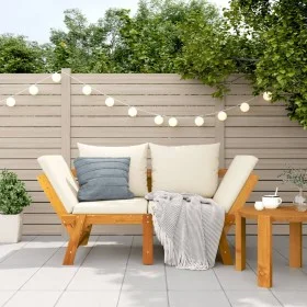 Garden bench with cushions 2 in 1 solid acacia wood by vidaXL, garden benches - Ref: Foro24-367579, Price: 266,21 €, Discount: %