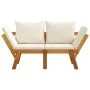 Gartenbank mit Kissen 2 in 1 aus massivem Akazienholz von vidaXL, Gartenbänke - Ref: Foro24-367579, Preis: 252,30 €, Rabatt: %