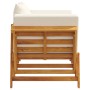 Garden bench with cushions 2 in 1 solid acacia wood by vidaXL, garden benches - Ref: Foro24-367579, Price: 267,37 €, Discount: %